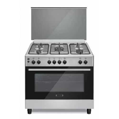 ايكوماتيك بوتاجاز 60*90 سم 5 شعلة حوامل زهر امان كامل استانلس FS9104M