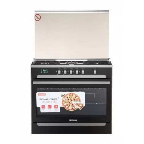 فريش بوتجاز ماتريكس 90 سم 5 شعلة ديجيتال بالمروحة حوامل زهر سيلفر*اسود MATRIX90-17058