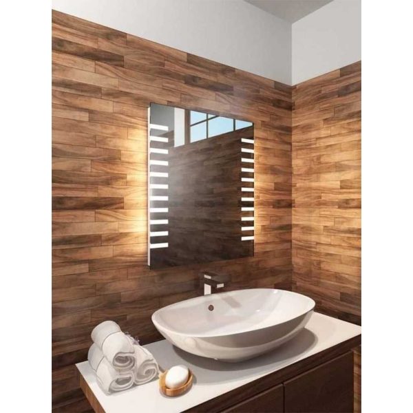 مرايا 60×80 سم أبيض وفضي 03