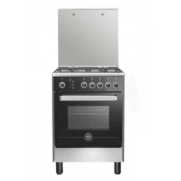 لاجيرمانيا بوتجاز فري ستاند 60 *60 سم 4 شعلة غاز لون استانلس*أسود Cooker 6N80GRB1X4AWW